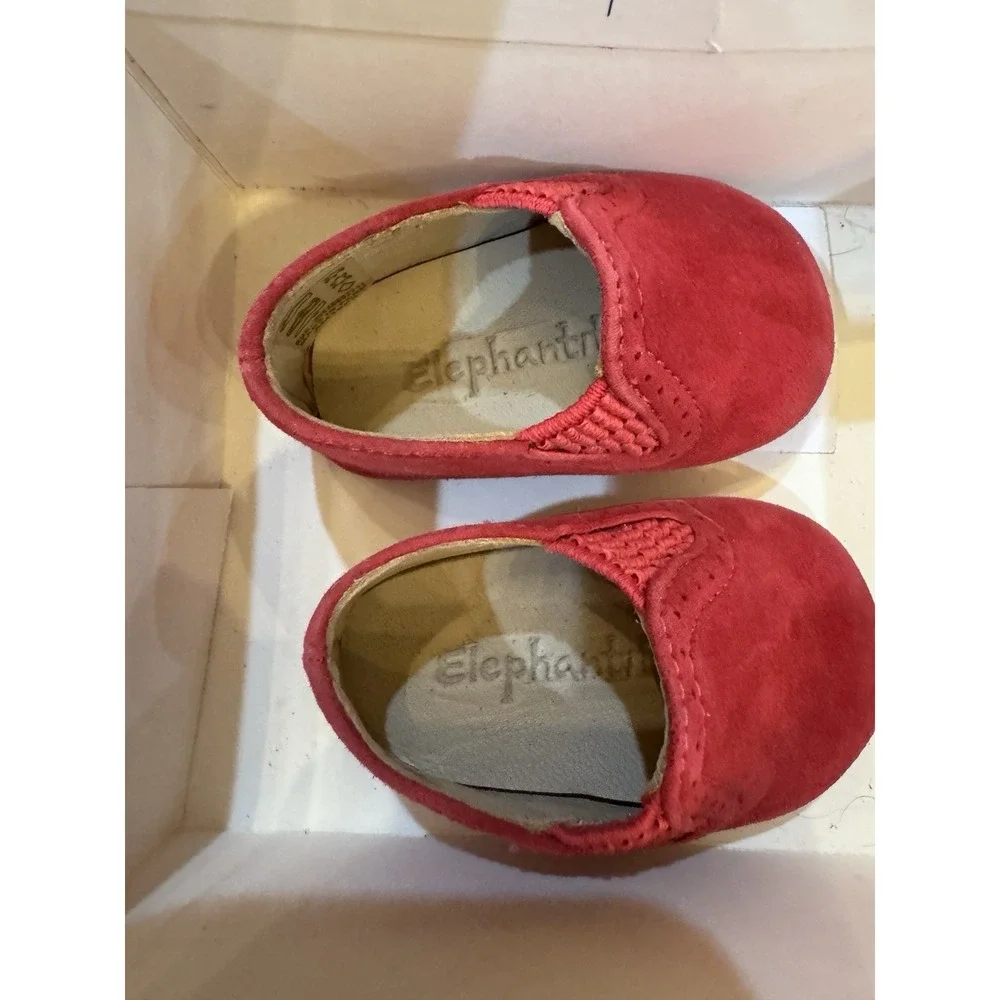 Elephantito Kids' Baby‎ Slippers-K Crib Shoe Suede Fuchsia Size 0M
